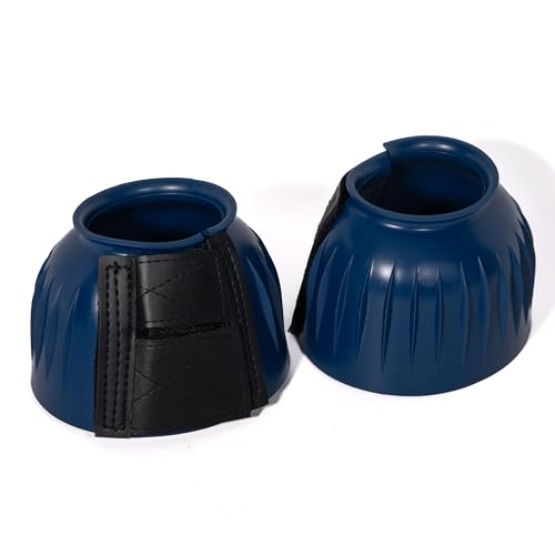 Professional's Choice Easy On Rubber Bell Boots | Sold in Pairs - color: Navy, size: Large
