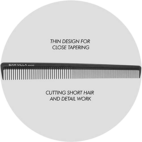 Sam Villa Artist Series Professional Detailing & Hair Parting Comb - color: Black