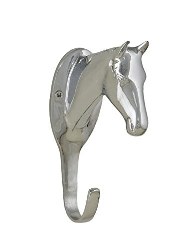 Brass Horse Head Hanger (Chrome) - color: Chrome