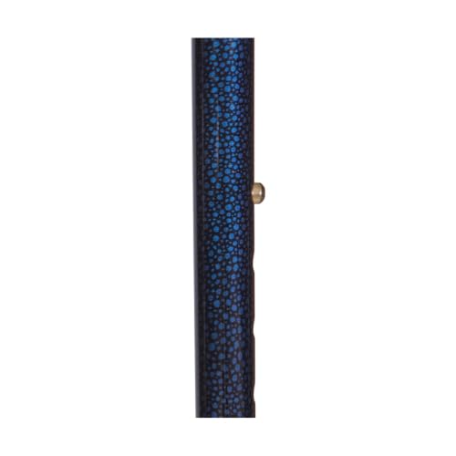 DMI Lightweight Aluminum Adjustable Walking Cane with Derby-Top Handle for Men and Women - color: Blue Ice, size: Pack of 1
