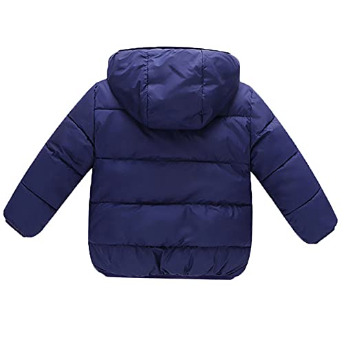 GOODKIDS Baby Girls Boys' Winter Fleece Jackets with Hooded Toddler Warm Lined Coat Outer Clothing 1-6 Years - color: Blue, size: 2-3T