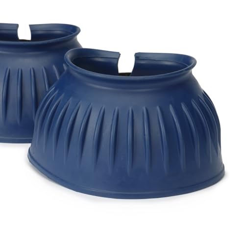 Shires Arma Overreach Bell Boots - 6mm Rubber Shock Absorbing Double Touch-Close - Multiple Sizes Royal Blue/Full