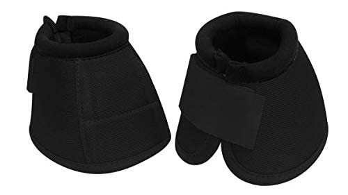 Showman Medium 1680 Denier Heavy Duty No-Turn Bell Boots - color: Black