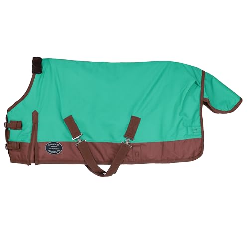Showman Adjustable 42"-46" 1200 Denier Winter Pony/Yearling Horse Blanket - color: Teal