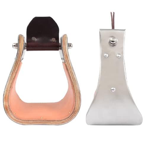 Metal Bound Wood Stirrups - 4"