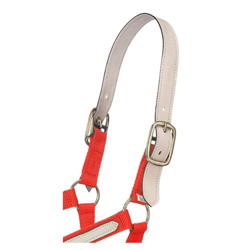 Tough 1Bridle Replacement Strap - color: Red/White, size: Horse
