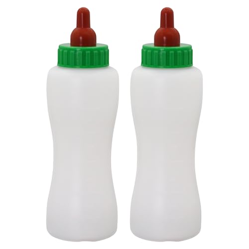 2Pcs Feeding White Lamb Baby Bottle 600ml Goat Bottles