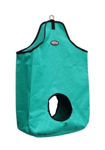 Showman Double Open Nylon Hay Bag - color: Teal