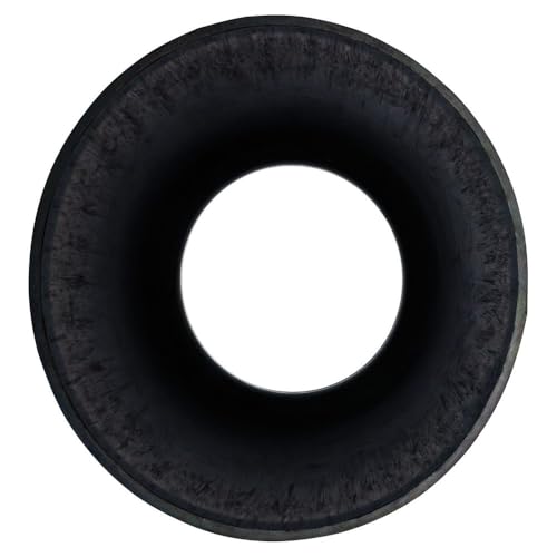 Dura-Tech Pull On Ribbed Rubber Bell Boots for Horses | Durable Shock Absorption | Rolled Collar for Comfort | Secure Pull-On Fit - size: Large