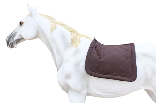 Horse Saddle Pad English Quilted Contoured All-Purpose Trail 72TS01 - color: Brown