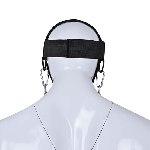 Star Universe Products Neck Harness with Heavy-Duty Chain - Adjustable Head and Chin Straps for Neck Strength and Pain Relief