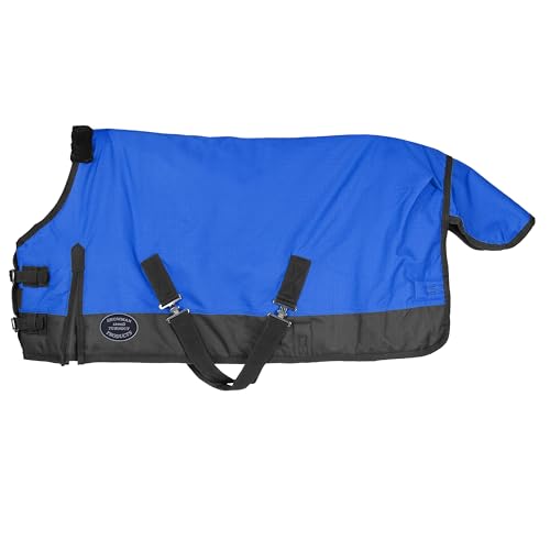 Showman Adjustable 42"-46" 1200 Denier Winter Pony/Yearling Horse Blanket - color: Blue