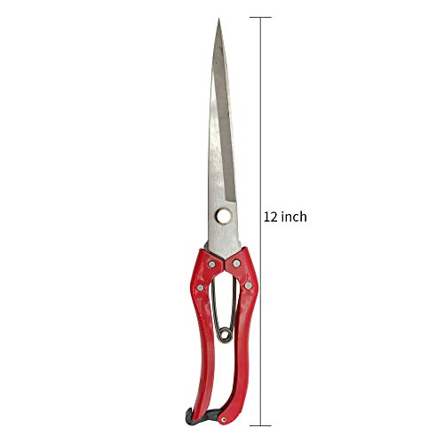Hand Shears for Sheep Multifunctional Sheep Shear Wool Shear Trimming Scissor with Spring Stainless Steel Garden Kitchen Scissors