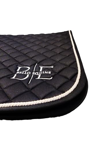 Horse Saddle Pad - Dressage Saddle Pad with Breathable Coolmesh, Black, Durable Quilted Design Saddles & Over