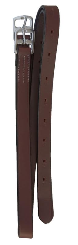 48" Long 3/4" Wide English Stirrup Leathers - color: Oak Bark