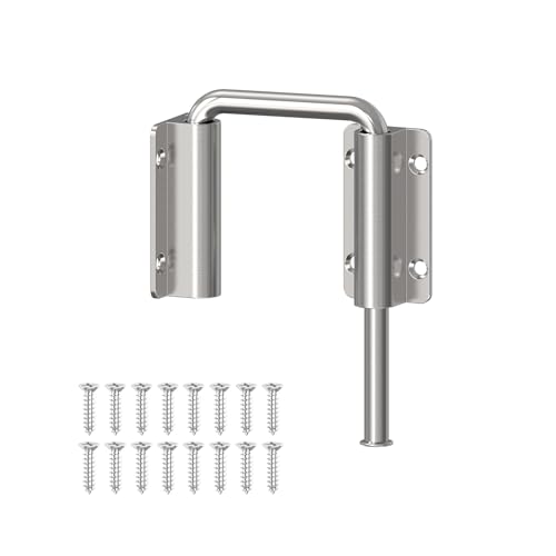 Sliding Door Loop Lock Latch, 2-3/8 Inch Door Latch Silver 1PC - color: Silver-1 Pc
