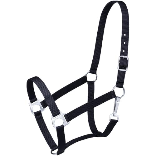 Tough1 Economy Pony Halter - color: Black, size: Horse