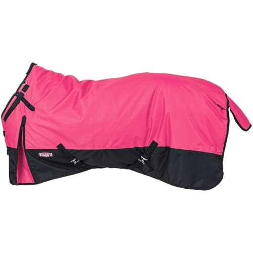TOUGH1 600D Turnout Blanket with SNUGGIT, Pink, 69-in - color: Pink, size: 69