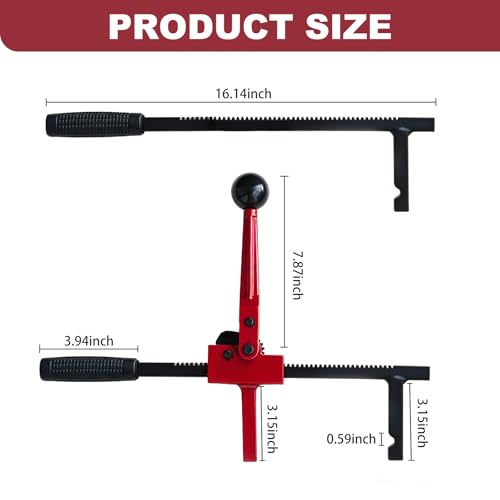 Chain Link Fence Stretcher Tool - Heavy Duty Fence Puller Stretcher for Chain Link Fence, Barbed and Woven Wire, with Deep Hook Design, for Farm Owners and DIY Fence Projects