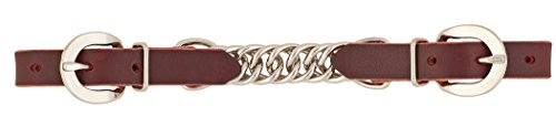 Weaver Leather ProTack 3 1/2-Inch Single Flat Link Chain Curb Strap, Brown