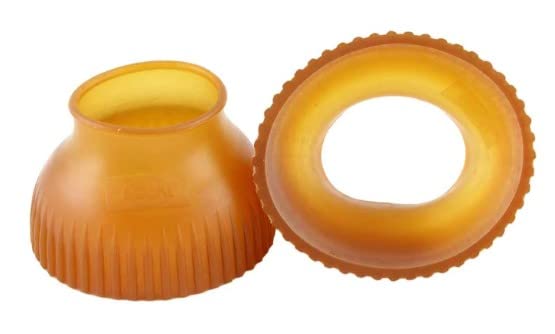 Grewal Equestrian Transparent Rubber Pull On Bell Boots