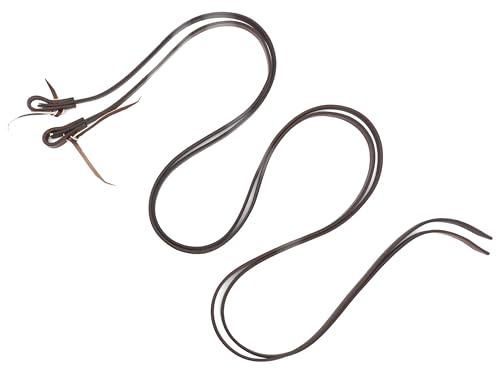 Leather Split Reins, Oiled Supple Ranch Reins for Western Horse ProTack, 5/8" x 8'