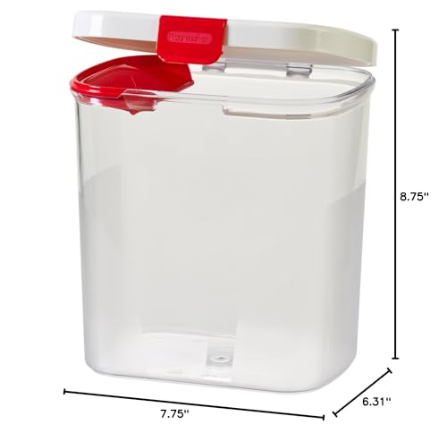 Progressive International PrepSolutions Flour Keeper – Airtight Storage Container for Flour, Sugar & Dry Goods, 5 lb Capacity, BPA-Free, Easy Pour Design (Pack of 6) - size: 3.8 qt (Pack of 6)