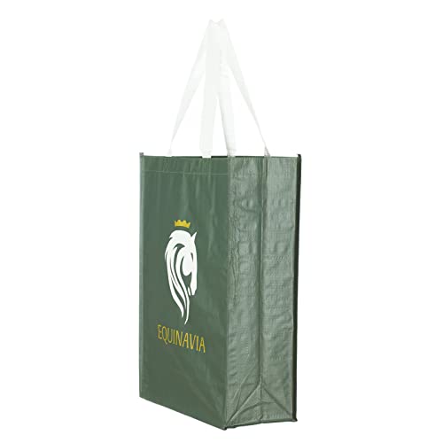Equinavia Small Shopping Bag | for Hay, Grooming Equipment, Necessities - Dark Green - One Size