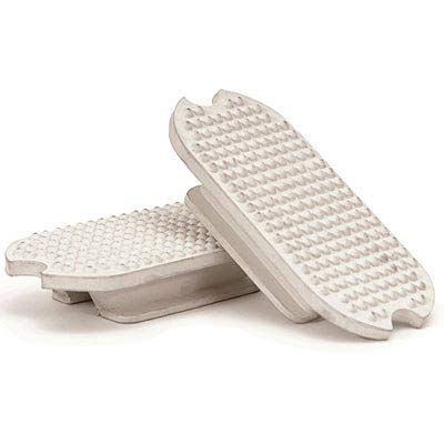 Jeffers Equine Rubber Fillis Stirrup Pads, White Pair – Replacement Inserts for English Stirrup Irons, Horse Riding Tack Accessory, Equestrian Saddle Equipment - size: 4 1/2 in