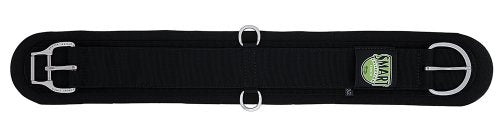 Neoprene Straight Smart Cinch with Roll Snug Cinch Buckle, Black, 32"