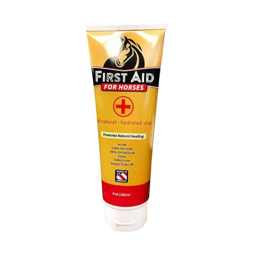 Redmond First Aid All Natural Hydrated Clay for Horses, 8 Ounce Tube