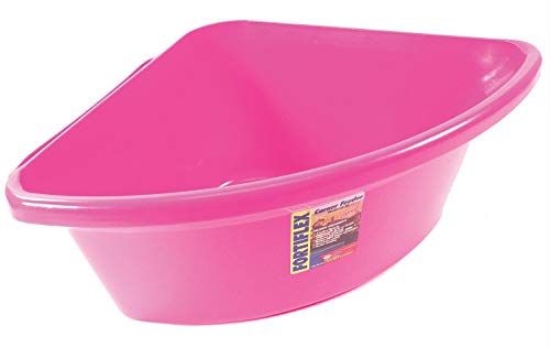 Fortiflex Corner Feeder for Dogs and Horses, 6-Gallon, Hot Pink