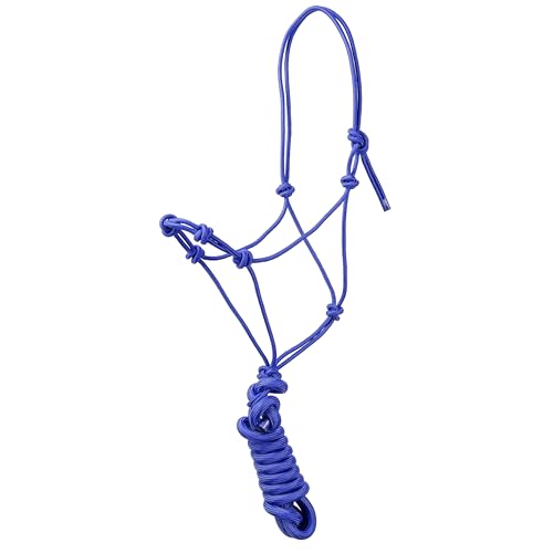 Cowboy Knot Halter & Lead (Blue) - color: Blue