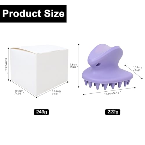 MAXIMILIAN Purple Horse Curry Comb Horse Brush for Shedding&Bathing&Massage