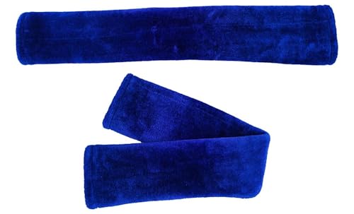 Majestic Ally Mink Fleece Girth/Cinch Cover, Soft Plush for Horse Riding Comfort, Breathable, Moisture-Wicking - color: Royal Blue