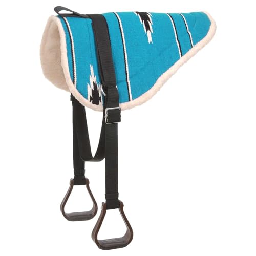 Tough 1 Adult Navajo Bareback Pad - color: Teal/Black
