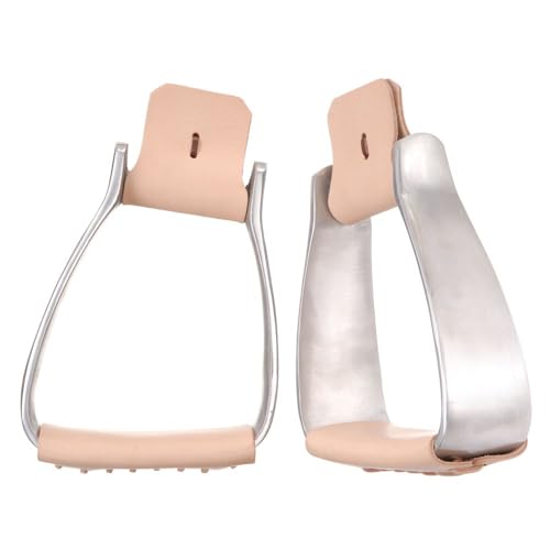 Tough 1 Aluminum Angled Roper Stirrups 3in