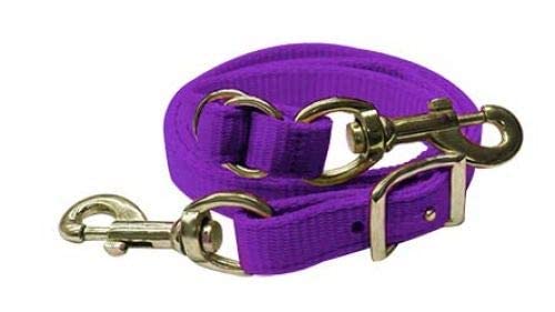 Showman Premium Nylon Easy Adjust Tie Down Strap (Purple) - color: Purple