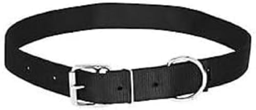 Weaver Leather Unisex Adult Livestock Neck Strap Nylon 1 2X38 YR Jrsy, Black, Medium US