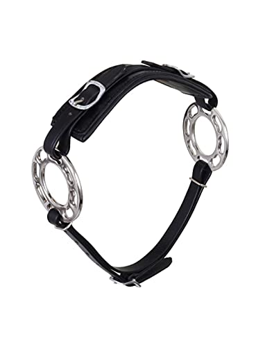 Brown/Black Hackamore Bitless Horse Bit Adjustable Original Leather Bridle New Western English (Brown)