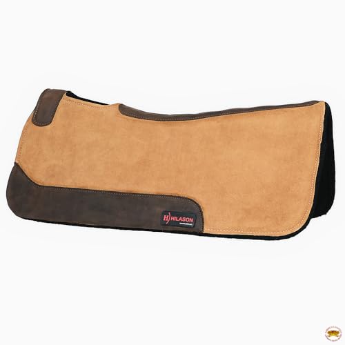 HILASON Western Wool Felt Horse Saddle Pad 30X30 in - color: Brown