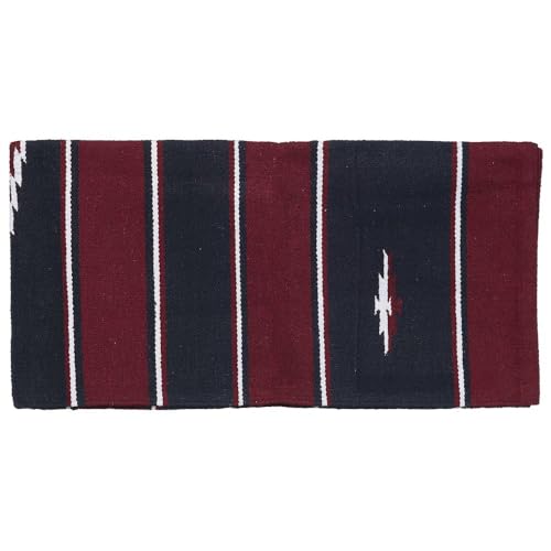 Tough 1 Wool Sierra Saddle Blanket - color: Burgundy/Black