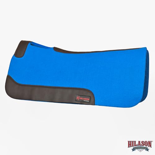 HILASON Western Wool Felt Horse Saddle Pad 30X30 in - color: Royal Blue