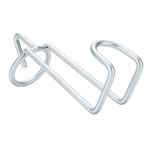 Horse Feed Bucket Hooks, 2 Pack Metal Stall Hanger for Horse Stable Barn Fence, with Weather Proof Coating Easy Install No Tools, for Livestock Water Bucket Tack Supplies