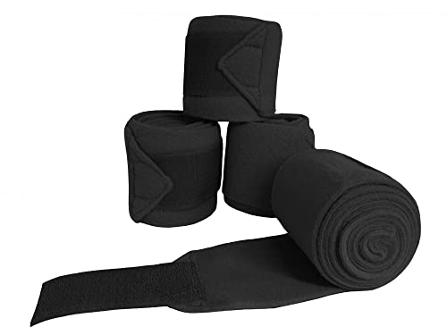 Showman Pony Fleece Polo Wrap - color: Black