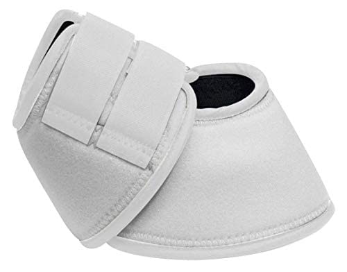 Showman No-Turn Neoprene Bell Boots - color: White, size: Medium