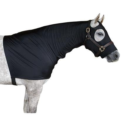 for Horses X-Large Solid Zipper Stretch Hood- Purple