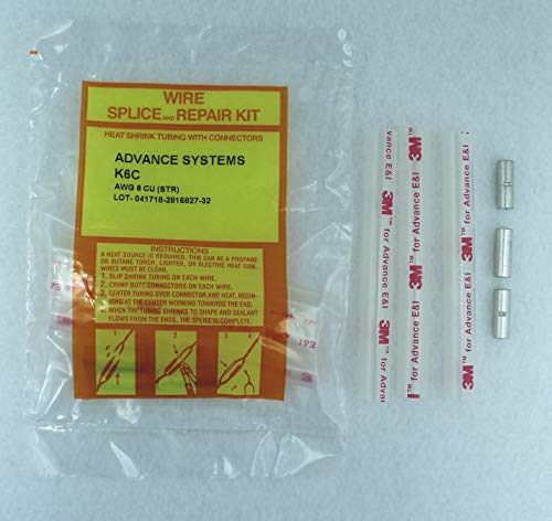 K6C Submersible Pump Wire Splice Kit Repair and Installation. #6 AWG, 3 Wires. Easy and Reliable. Crimp It - Shrink It and Forget it! 100% Made in the USA with 3M Components