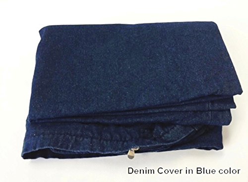 Dogbed4less DIY Durable Blue Denim Pet Bed External Duvet Cover and Waterproof Internal Case for 41"X27"X4" Large Dog Bed - Replacement Covers only - size: 41"X27"X4" Large