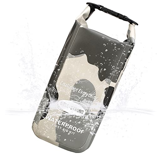 Waterproof First Aid Kit for Boat Marine Roll Top Dry Bag Camouflage Grey - color: Ws011-camo